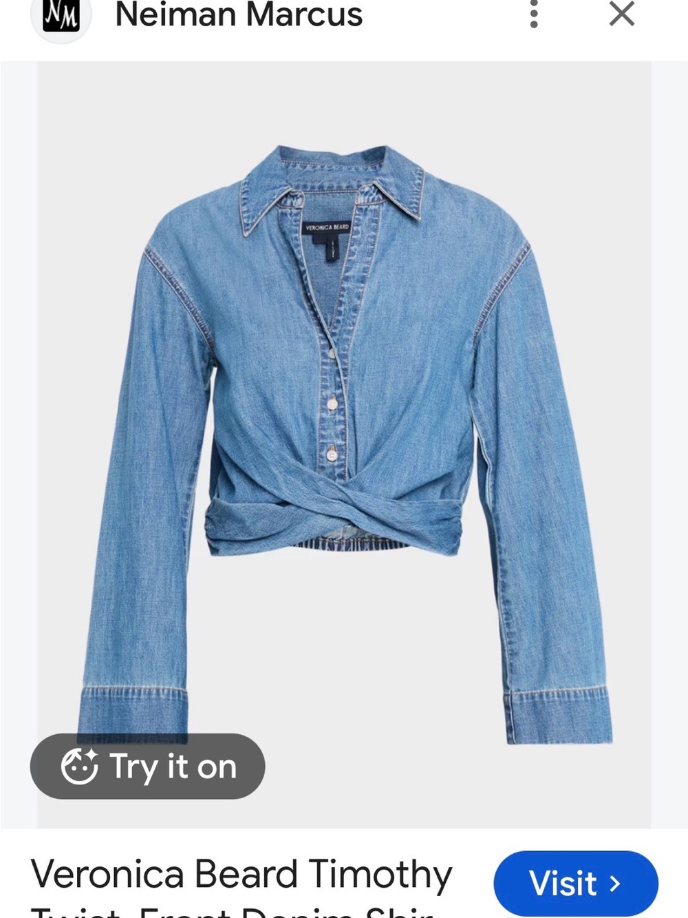 Veronica Beard Medium Blue Denim Jeans